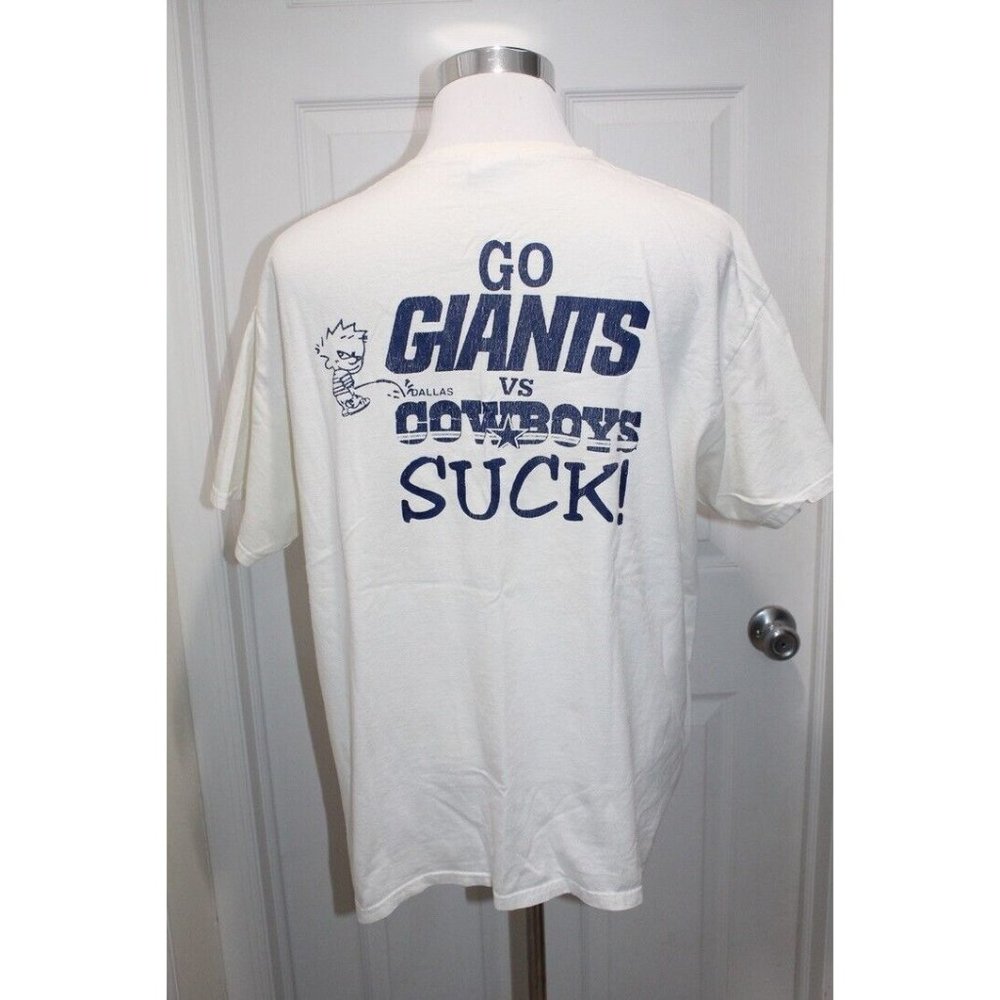 Vintage Dallas Cowboys Suck NFC NY Giants 2005 T Shirt Size XL Single Stitch NFL